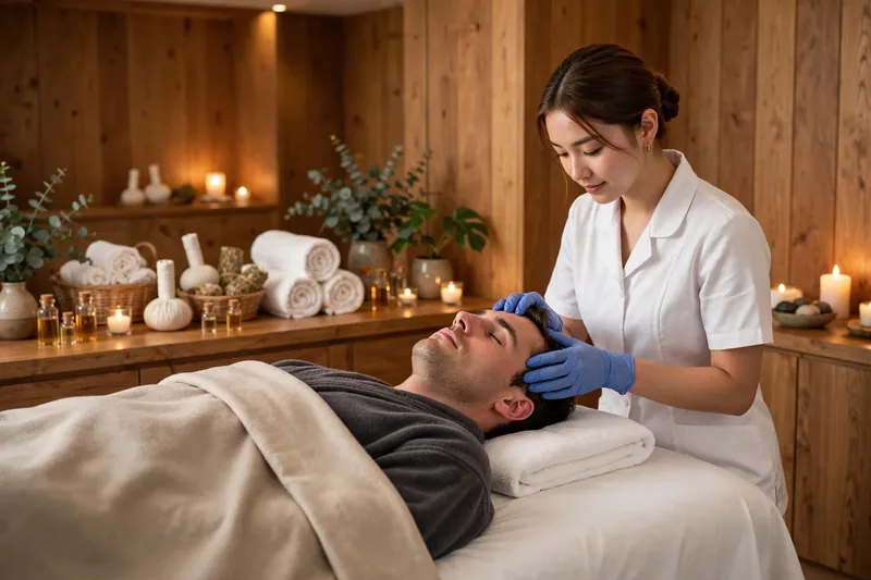 female massage with male